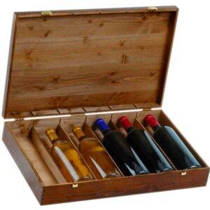 Cassetta in Legno 6 Bottiglie Betulla