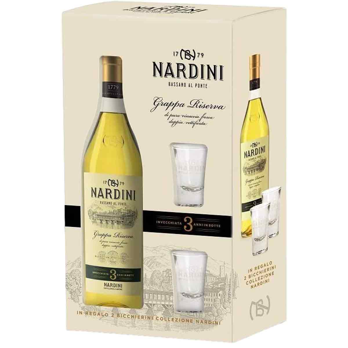 Grappa Riserva 3 Anni Confezione 2 Cicchetti Nardini – Barrik – Wine Shop