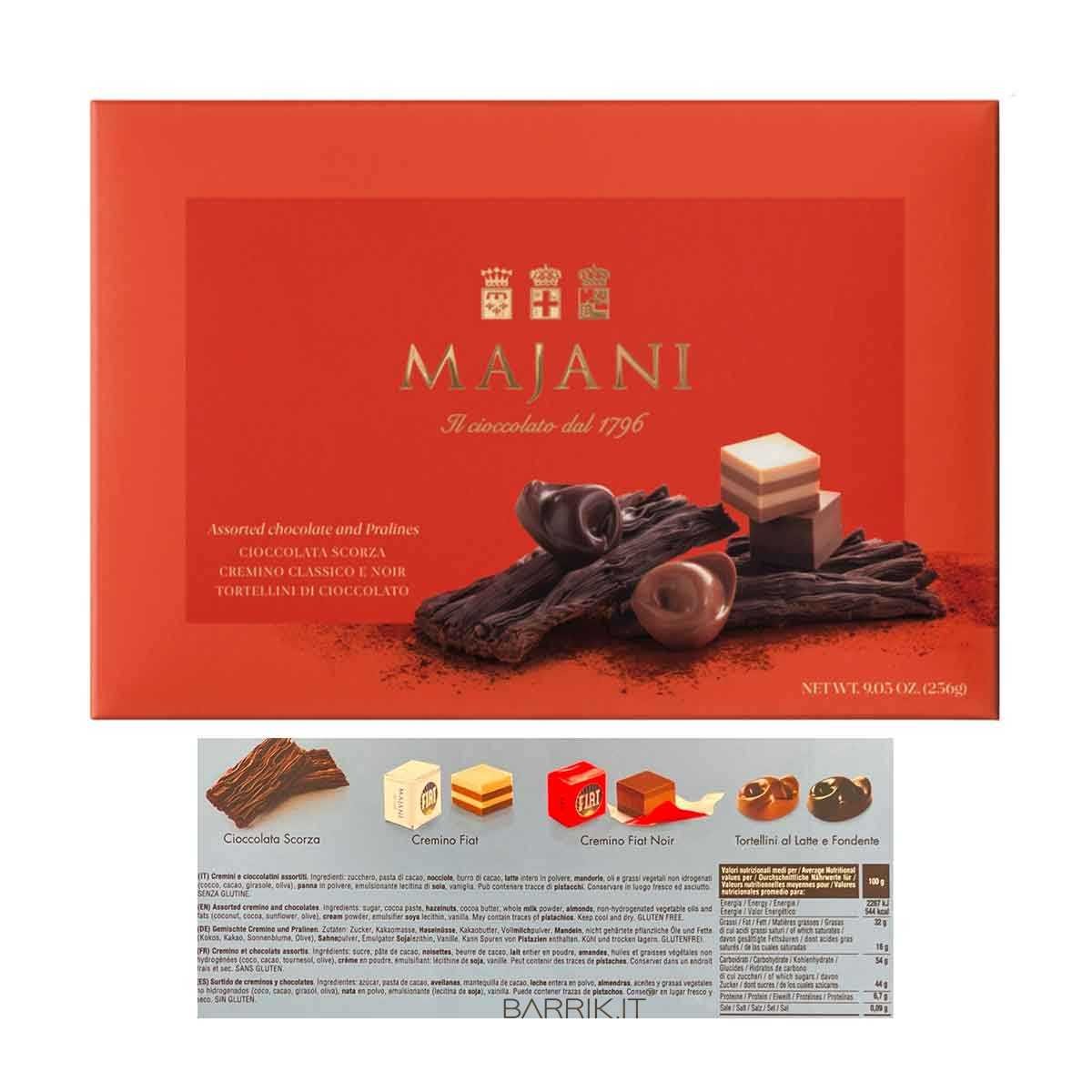 Confezione Regalo Cioccolatini Le Specialità 256gr Tortellini,Cremini e Scorza- Majani