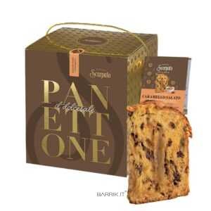 Panettone "Dolcesale" Cioccolato Fondente e Caramello Salato - Pasticceria Scarpato