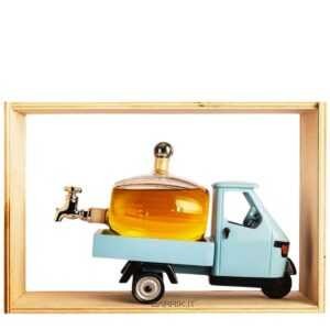 Confezione Grappa Culto Ape Car Vetro Soffiato - Rossi D'Asiago