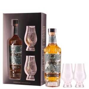 Scotch Whisky Wemyss Peat Chimney Confezione Regalo Glass Pack
