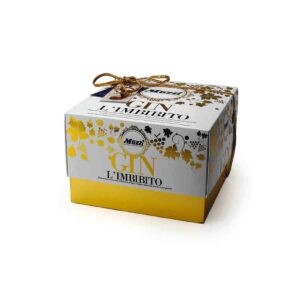 Panettone imbibito al Gin Milano in scatola Regalo Muzzi