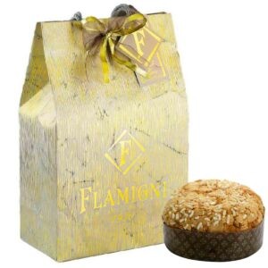 Panettone Classico Glassato con Mandorle in Bag Linea Oro Flamigni