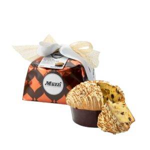 Panettone Tre Cioccolati Fondente, Latte e Bianco con Nocciole - Pasticceria Muzzi