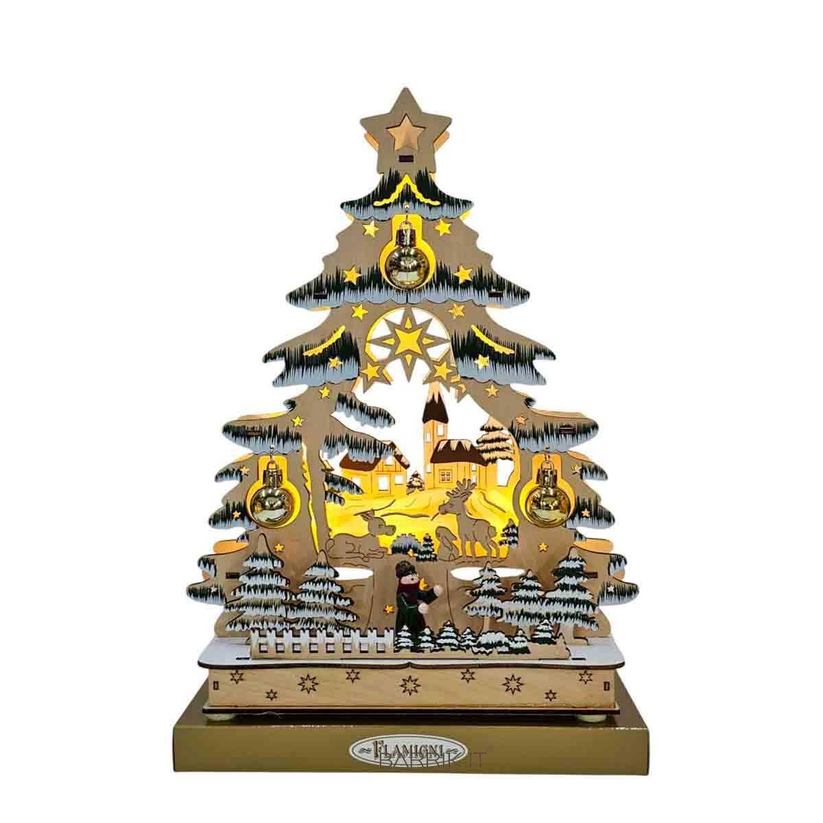 Albero di Natale grande con Palline e Luci Led con Torroncini Collezione Flamigni - immagine 2