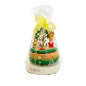 Carillon Pasqua in legno con coniglietti Flamigni