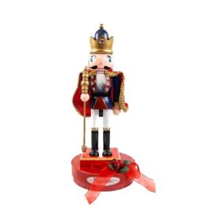 Schiaccianoci in legno con mantello in tessuto con Torroncini Flamigni