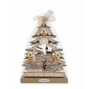 Albero di Natale grande con Palline e Luci Led con Torroncini Collezione Flamigni