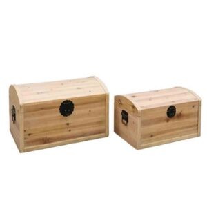 Baule Rustico Medio in legno naturale portabottiglie o accessori