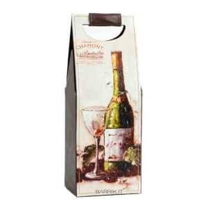 Portabottiglie in Pelle da 2 Posti